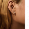 MODIAN 3MM-5MM Size D Color Moissanite 925 Sterling Silver Classic Simple Round Stud Earrings For Women Fine Stackable Jewelry