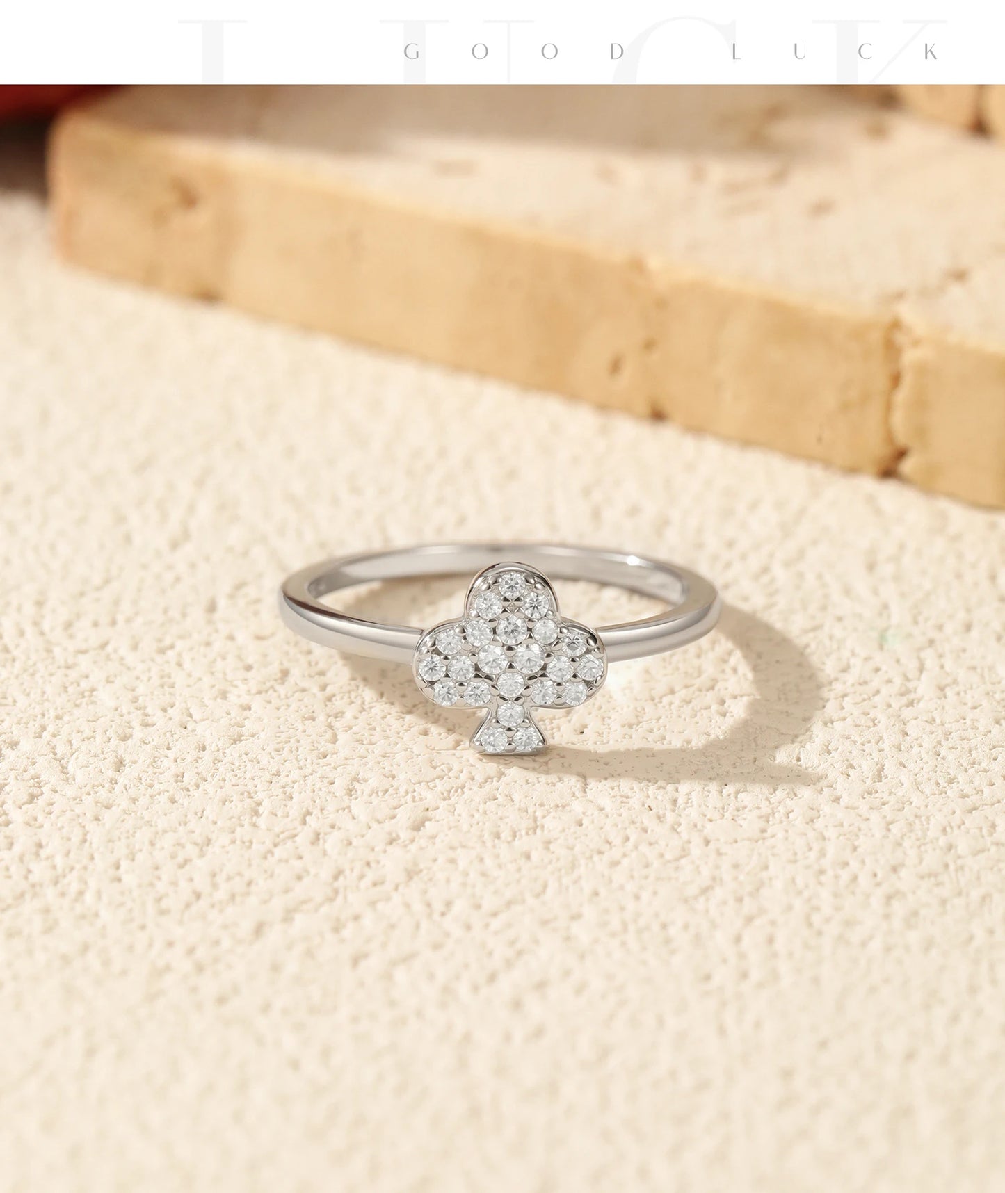 MODIAN D Color Moissanite 925 Sterling Silver Exquisite Charming Clubs Finger Rings For Women Vacation Party Fine Jewelry