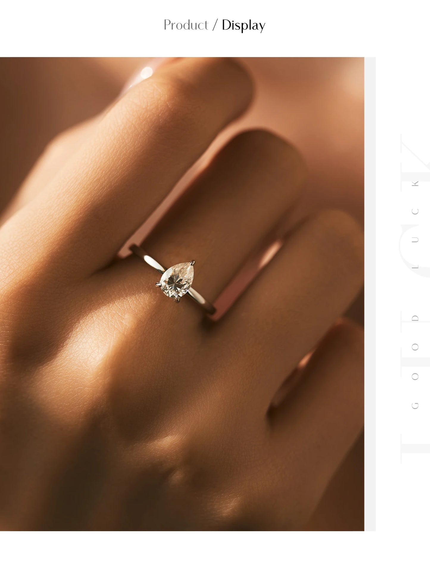 MODIAN D Color Pear Cut Moissanite Ring 925 Sterling Silver Water Drop Lab Diamond Wedding Rings For Women Wedding Fine Jewelry