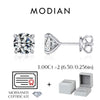 MODIAN D Color 1CT Moissanite Stud Earrings 925 Sterling Silver Wedding Engagement Lab Created Diamond Jewelry For Women Gift