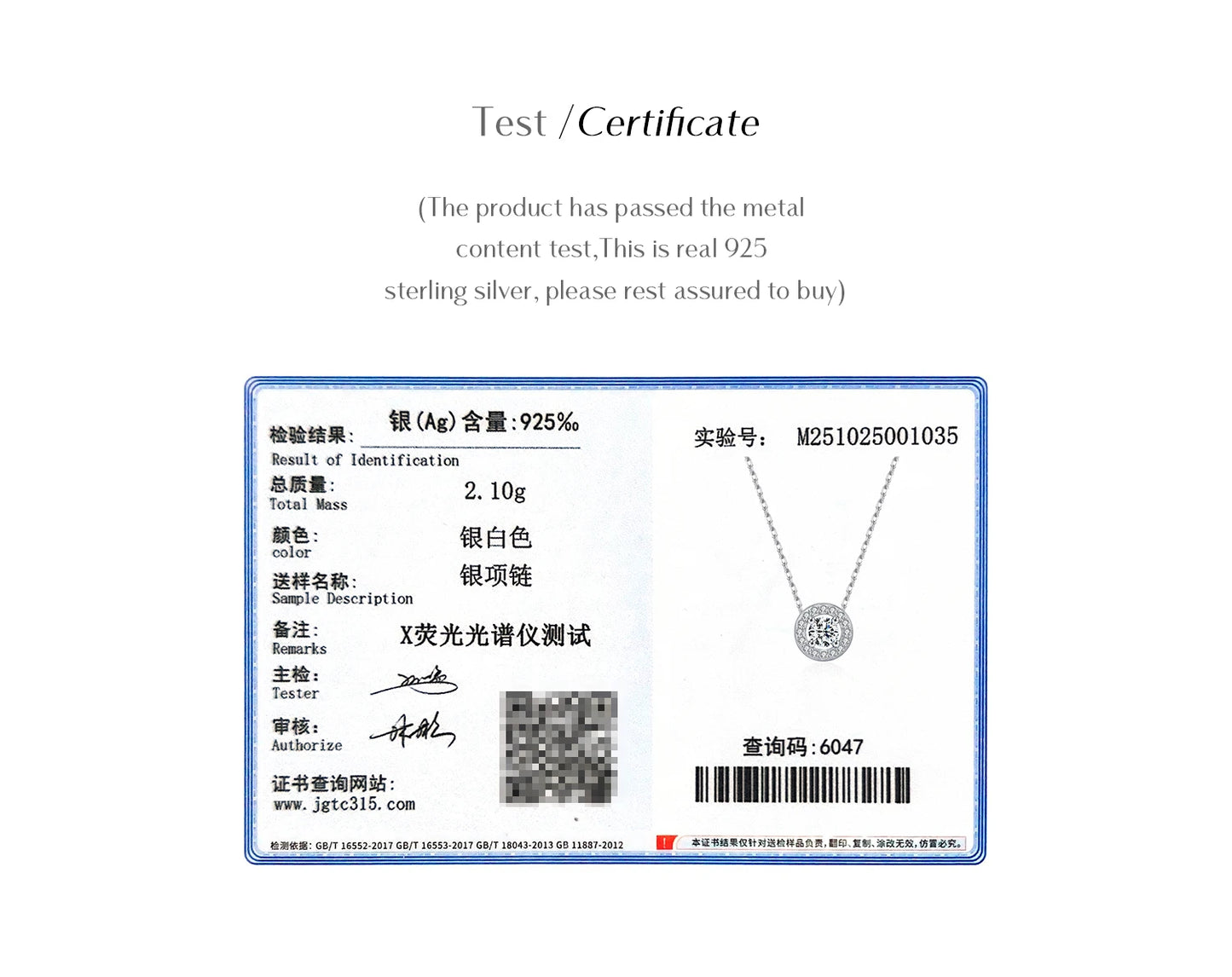 MODIAN Classic Moissanite Link Chain Necklace 925 Sterling Silver Wedding Anniversary Pendant Necklace For Women Fine Jewelry