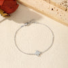 MODIAN D Color Moissanite 925 Sterling Silver Simple Daily Clubs Link Chain Trendy Bracelet For Women Fine Jewelry Gifts