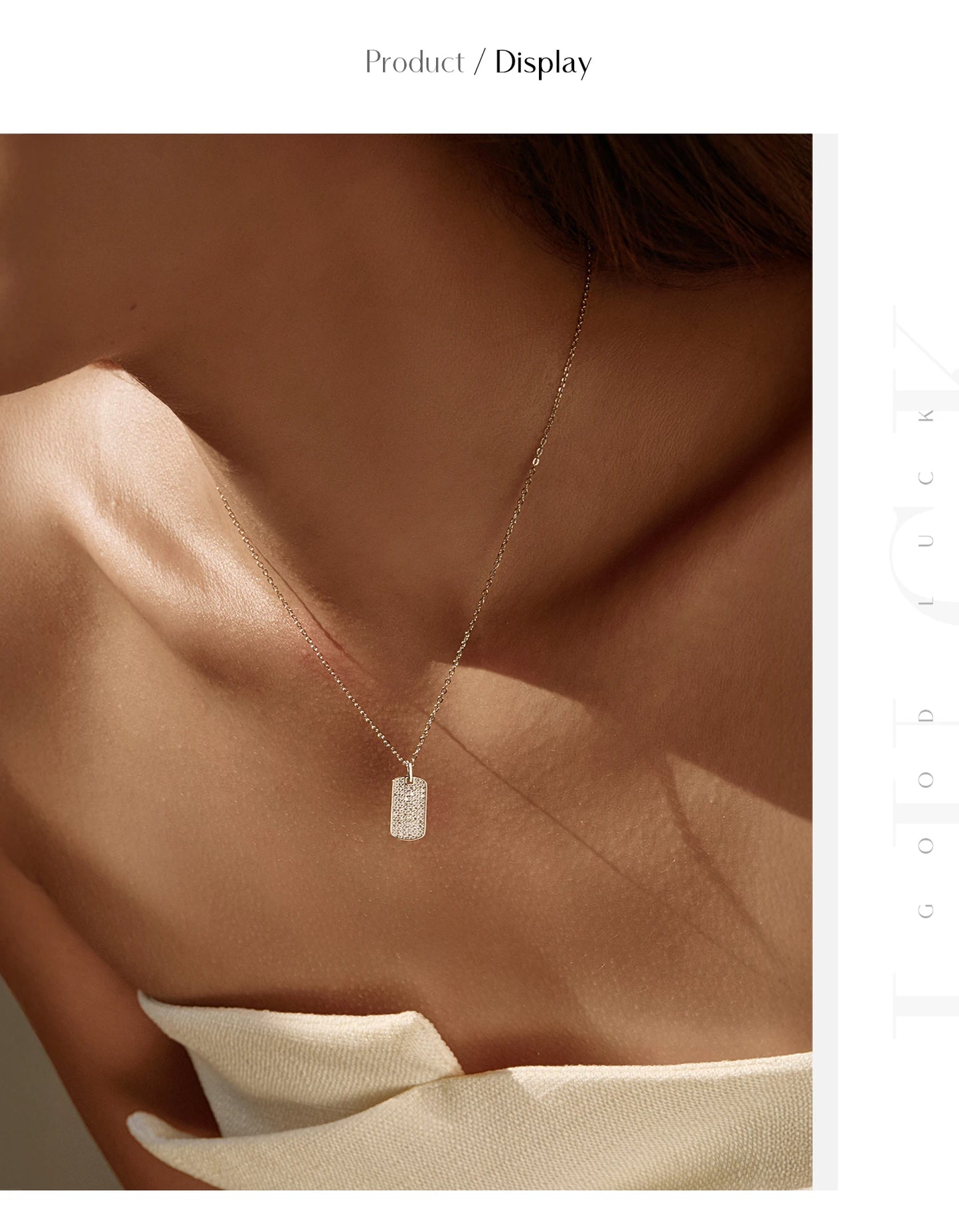 MODIAN D Color Moissanite Rectangle Brand Necklace 925 Sterling Silver Trendy Stackable Pendant Necklaces For Women Fine Jewelry