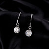MODIAN 1CT D Color Sparkling Moissanite Hook Earrings 925 Sterling Silver Round Sway Dangle Earrings For Women Fine Jewelry