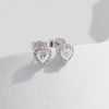MODIAN Moissanite D Color Stud Earrings Hearts Cut Lab Created Diamond 925 Sterling Silver Romantic Earrings For Women Jewelry