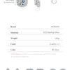 MODIAN D Color Heart Pear Square Moissanite Stud Earrings 925 Sterling Silver Lab Diamond Earrings For Women Wedding Jewelry