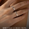 MODIAN D Color Moissanite Sparkle Couple Ring 925 Sterling Silver Charming Stars Ring For Women and Men Anniversary Fine Jewelry