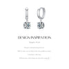 MODIAN 1.0CT D Color Moissanite Hoop Earrings Lab Created Diamond For Women 925 Sterling Silver Wedding Fine Jewelry Gift