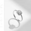 MODIAN Sparkling VVS1 D Color Pave Setting Moissanite Ring 925 Sterling Silver Wedding Band Ring for Women Fine Jewelry