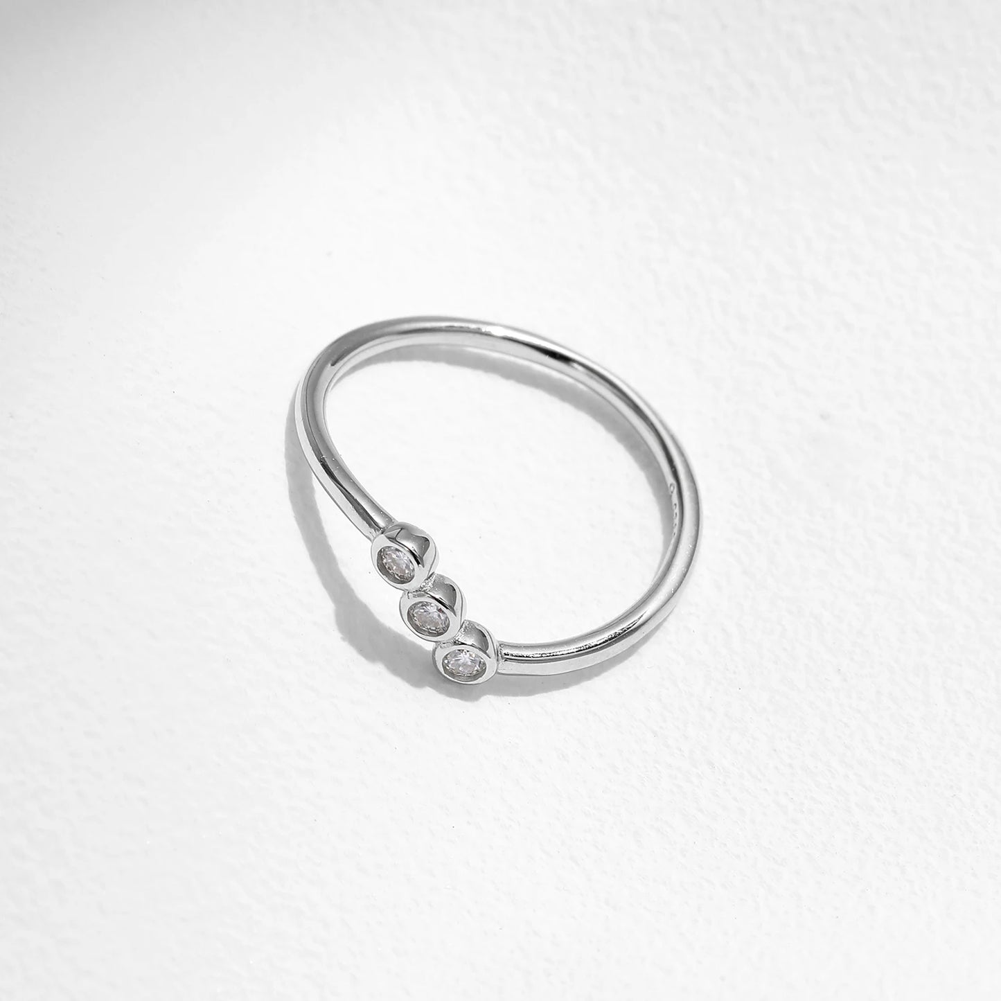 MODIAN D Color Moissanite Lab Diamond Rings 925 Sterling Silver Irregular Line Stackable Fashion Ring For Women Fine Jewelry