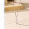 MODIAN D Color Rhombic Moissanite Necklaces 925 Sterling Silver Simple Link Chain Pendant Necklace For Women Fine Jewelry Gifts
