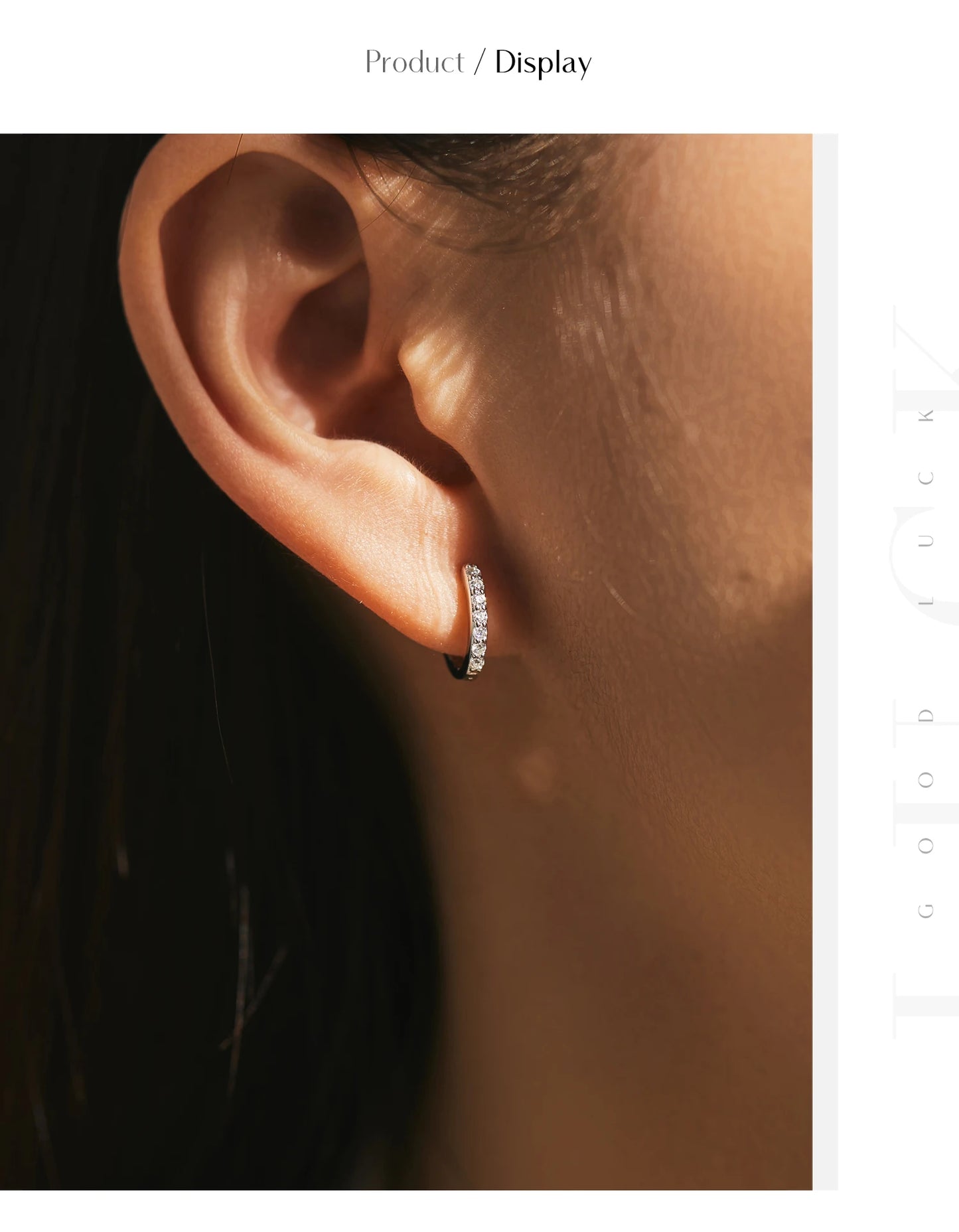 MODIAN D Color Sparkling Moissanite Earrings 925 Sterling Silver Classic Shining Circle Hoop Earrings For Women Fine Jewelry