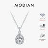 MODIAN 1.2CT Water Drop Moissanite Wedding Necklaces 925 Sterling Silver Exquisite Pendant Necklace For Women Statement Jewelry