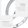 MODIAN Dazzling D Color Rectangle Moissanite Stackable Rings 925 Sterling Silver Eternity Band Rings For Women Fine Jewelry