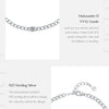 MODIAN D Color VVS1 Cearl Round Moissanite Bracelets 925 Sterling Silver Fashion Gourmette Link Chain Bracelet For Women Jewelry