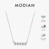 MODIAN D Color Moissanite 925 Sterling Silver Stackable Pendant Necklaces Lab Diamond Link Chain Jewelry For Women Luxury Gift