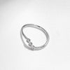 MODIAN D Color Moissanite Lab Diamond Rings 925 Sterling Silver Irregular Line Stackable Fashion Ring For Women Fine Jewelry