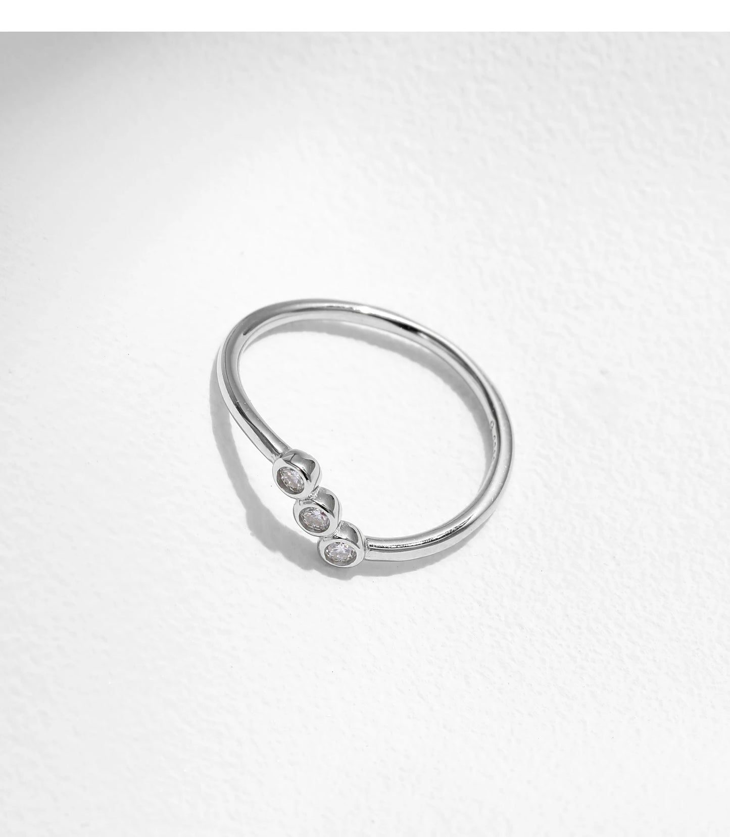 MODIAN D Color Moissanite Lab Diamond Rings 925 Sterling Silver Irregular Line Stackable Fashion Ring For Women Fine Jewelry