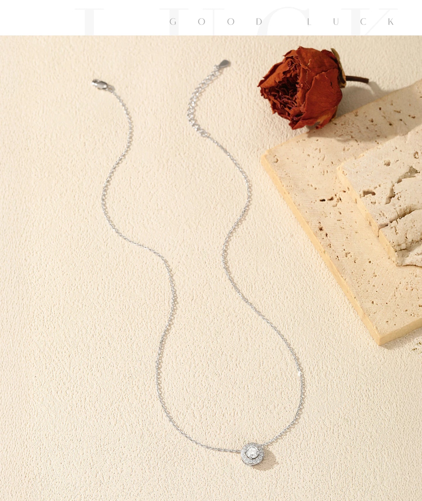 MODIAN Classic Moissanite Link Chain Necklace 925 Sterling Silver Wedding Anniversary Pendant Necklace For Women Fine Jewelry