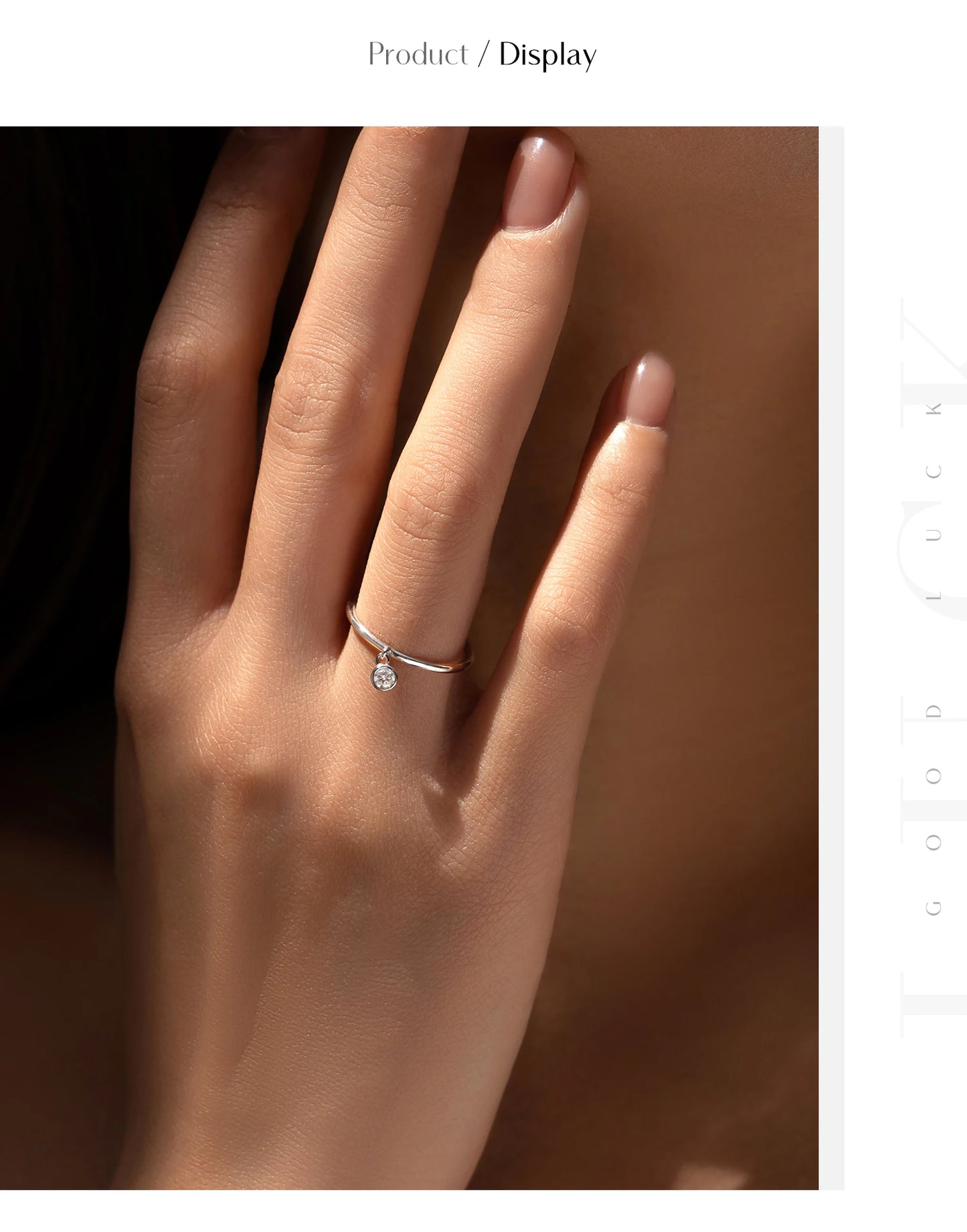 MODIAN D Color Round Moissanite Ring 925 Sterling Silver Small Charms Sparkling Finger Rings For Women Wedding Jewelry Gift
