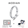 MODIAN D Color Moissanite Sparkle Couple Ring 925 Sterling Silver Charming Stars Ring For Women and Men Anniversary Fine Jewelry