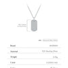 MODIAN D Color Moissanite Rectangle Brand Necklace 925 Sterling Silver Trendy Stackable Pendant Necklaces For Women Fine Jewelry