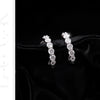 MODIAN D Color C Shape Moissanite Earrings 925 Sterling Silver Charming Dazzling Hoop Earrings For Women Wedding Fine Jewelry