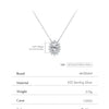 MODIAN D Color Oval Moissanite Necklaces 925 Sterling Silver Classic Pendant Necklace For Women Wedding Engagement Fine Jewelry