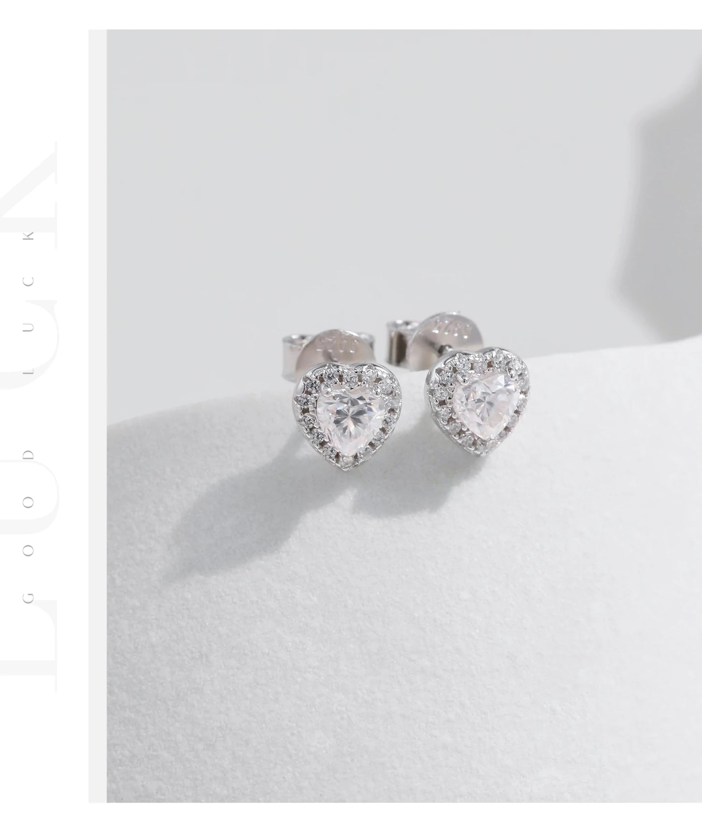 MODIAN D Color Heart Pear Square Moissanite Stud Earrings 925 Sterling Silver Lab Diamond Earrings For Women Wedding Jewelry