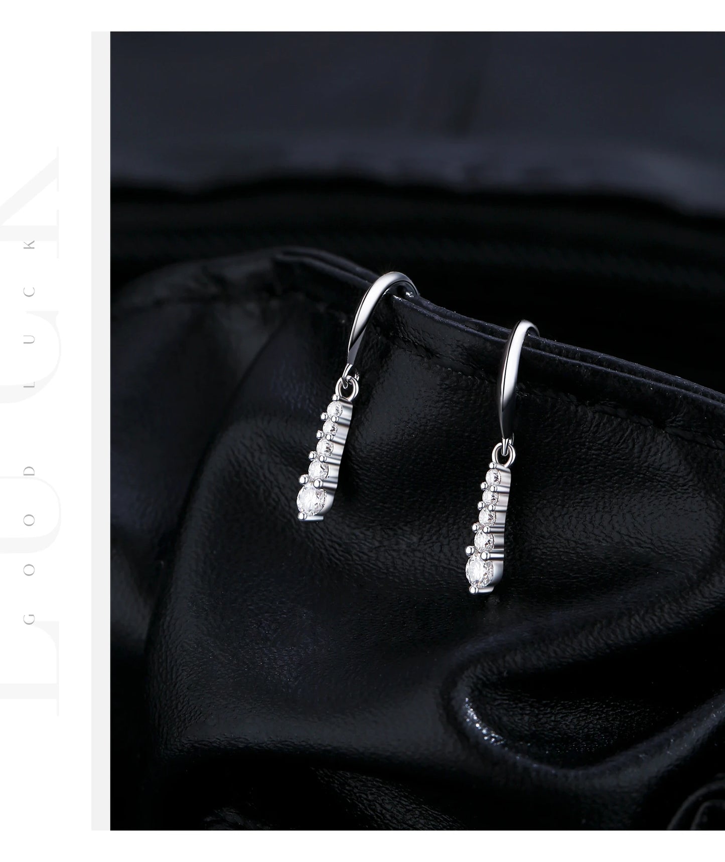 MODIAN D Color Moissanite Dangle Dangle 925 Sterling Silver Fashion Dazzling Fashion Water Drop Earrings For Women Fine Jewelry