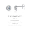 MODIAN D Color Moissanite Stud Earrings Brilliant Square Cut Lab Created Diamond 925 Silver Earrings For Women Wedding Jewelry
