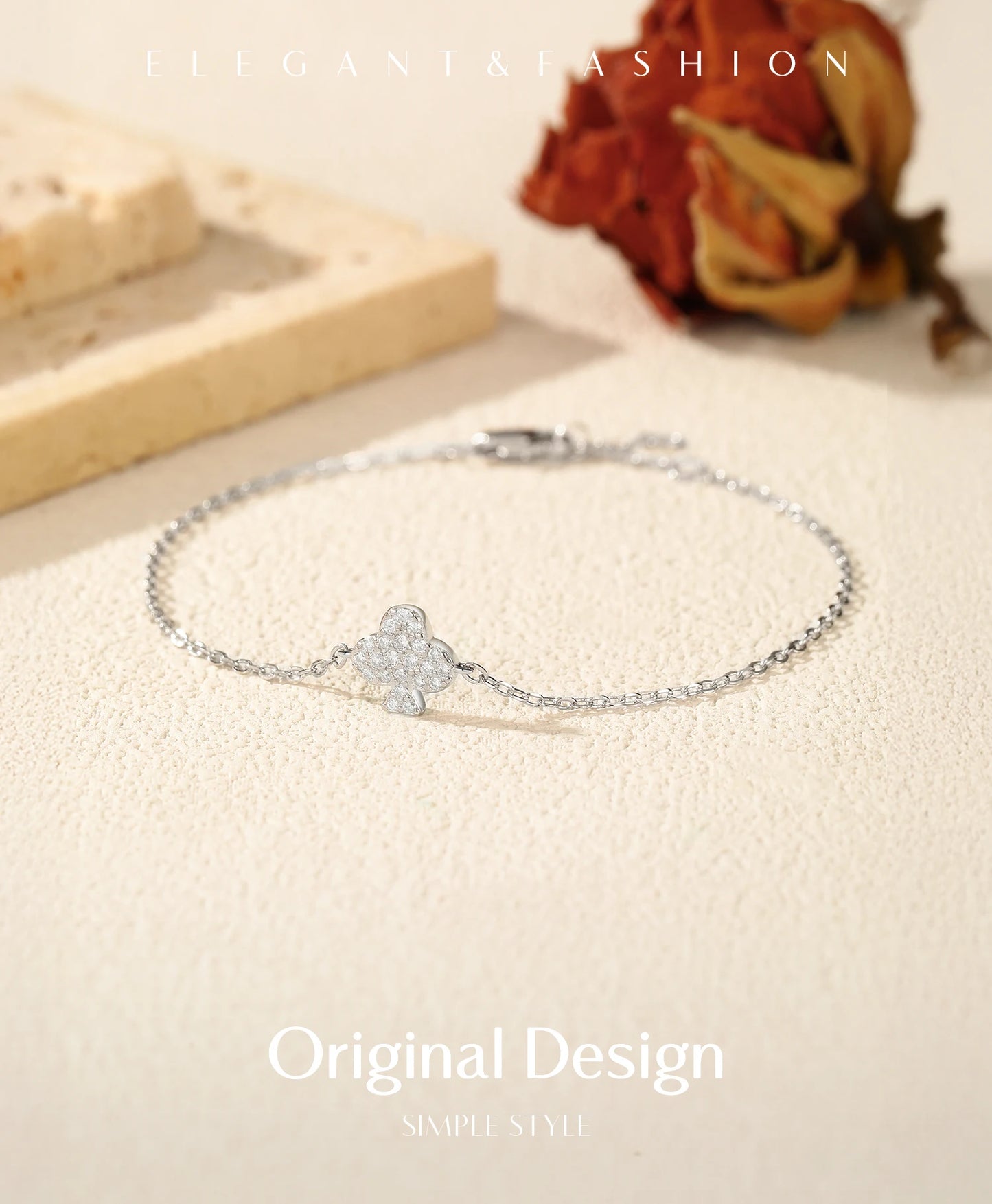 MODIAN D Color Moissanite 925 Sterling Silver Simple Daily Clubs Link Chain Trendy Bracelet For Women Fine Jewelry Gifts