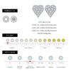 MODIAN D Color Moissanite Simple Daily Wear Ear Studs 925 Sterling Silver Heart Small Stud Earrings For Women Fine Party Jewelry