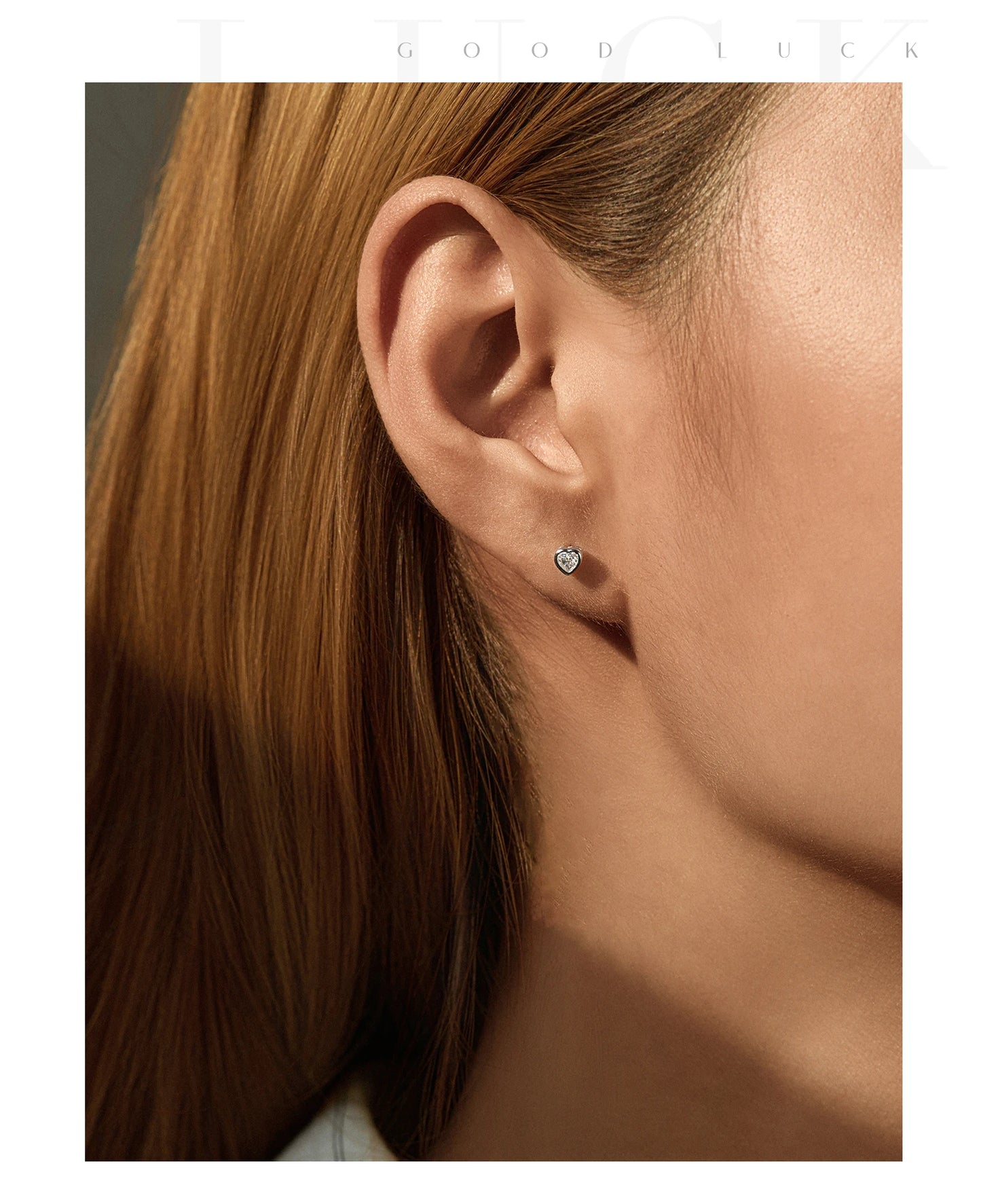 MODIAN 3 Sizes Heart Moissanite Ear Studs 925 Sterling Silver Dazzling Stackable Fashion Stud Earrings For Women Fine Jewelry