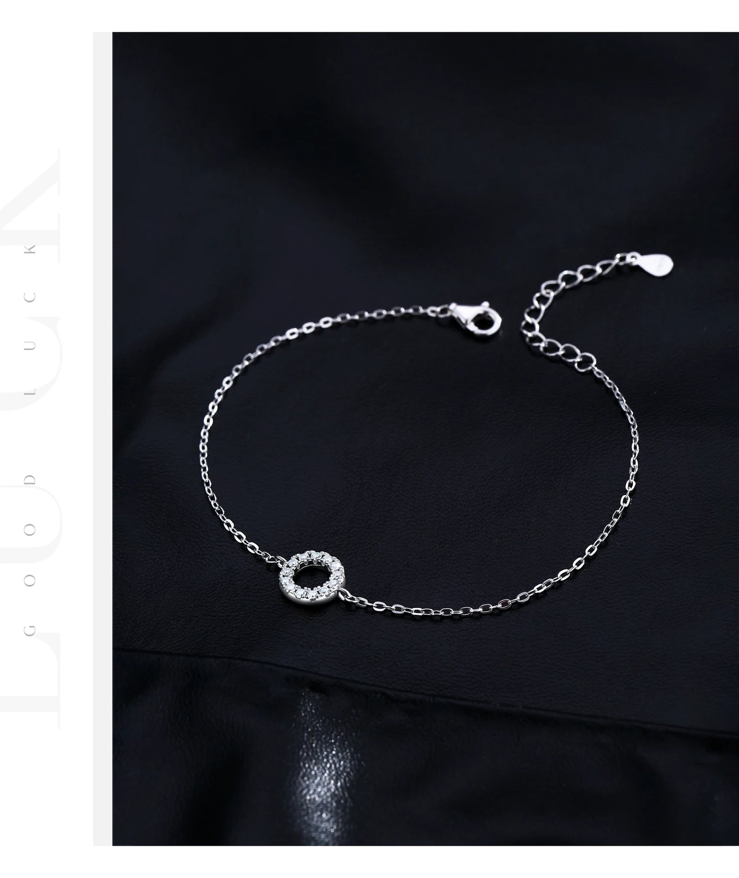 MODIAN D Color Moissanite Bracelet 925 Sterling Silver Fashion Hallow Out Round Link Chain Bracelet For Women Fine Jewelry Gifts