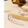 MODIAN D Color Moissanite Classic Ear Buckle 925 Sterling Silver Trendy Round Stackable Hoop Earrings For Women Fine Jewelry