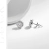 MODIAN 1.00CT Moissanite Earrings For Women 925 Sterling Silver Classic Round Prong Setting D Color Lab Diamonds Wedding Jewelry