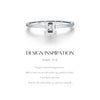 MODIAN Emerald Cut D Color Square Moissanite 925 Sterling Silver Classic Finger Rings For Women Wedding Statement Jewelry