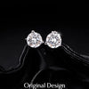 MODIAN D Color 1CT Moissanite Earrings 925 Sterling Silver Sparkling Three Prong Setting Stud Earrings For Women Wedding Jewelry
