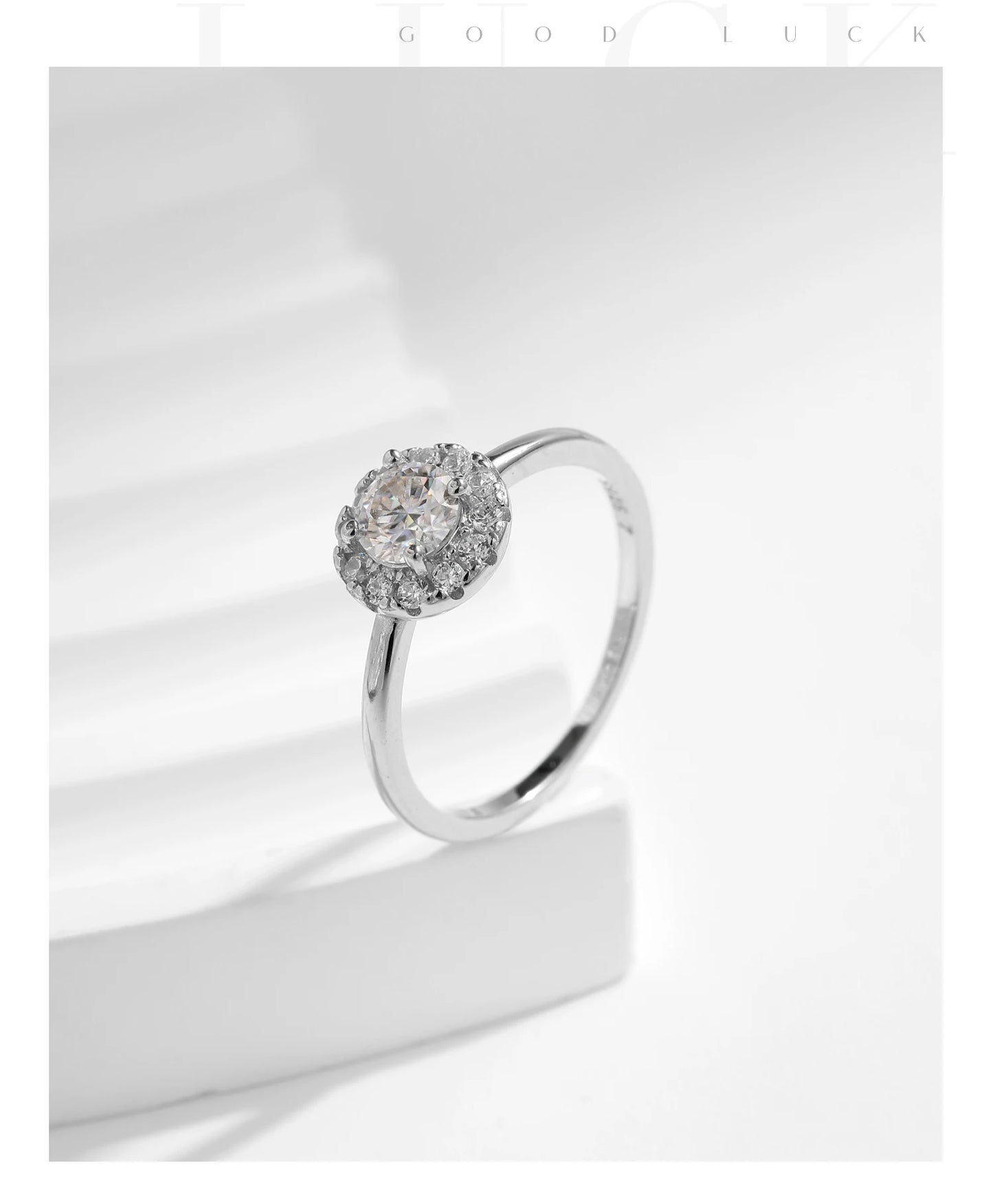 MODIAN Moissanite 925 Sterling Silver Fashion Luxury Round Necklace Stud Earrings Ring For Women Wedding Fine Jewelry Se