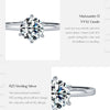 MODIAN 1CT Moissanite Lab Diamond Ring For Women 925 Sterling Silver Wedding Engagement Platinum Plated Fine Jewelry