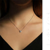 MODIAN 1 Carat Square Cushion Cut Halo Moissanite Pendant Necklace For Women 925 Sterling Silver Dazzling Wedding Bridal Jewelry