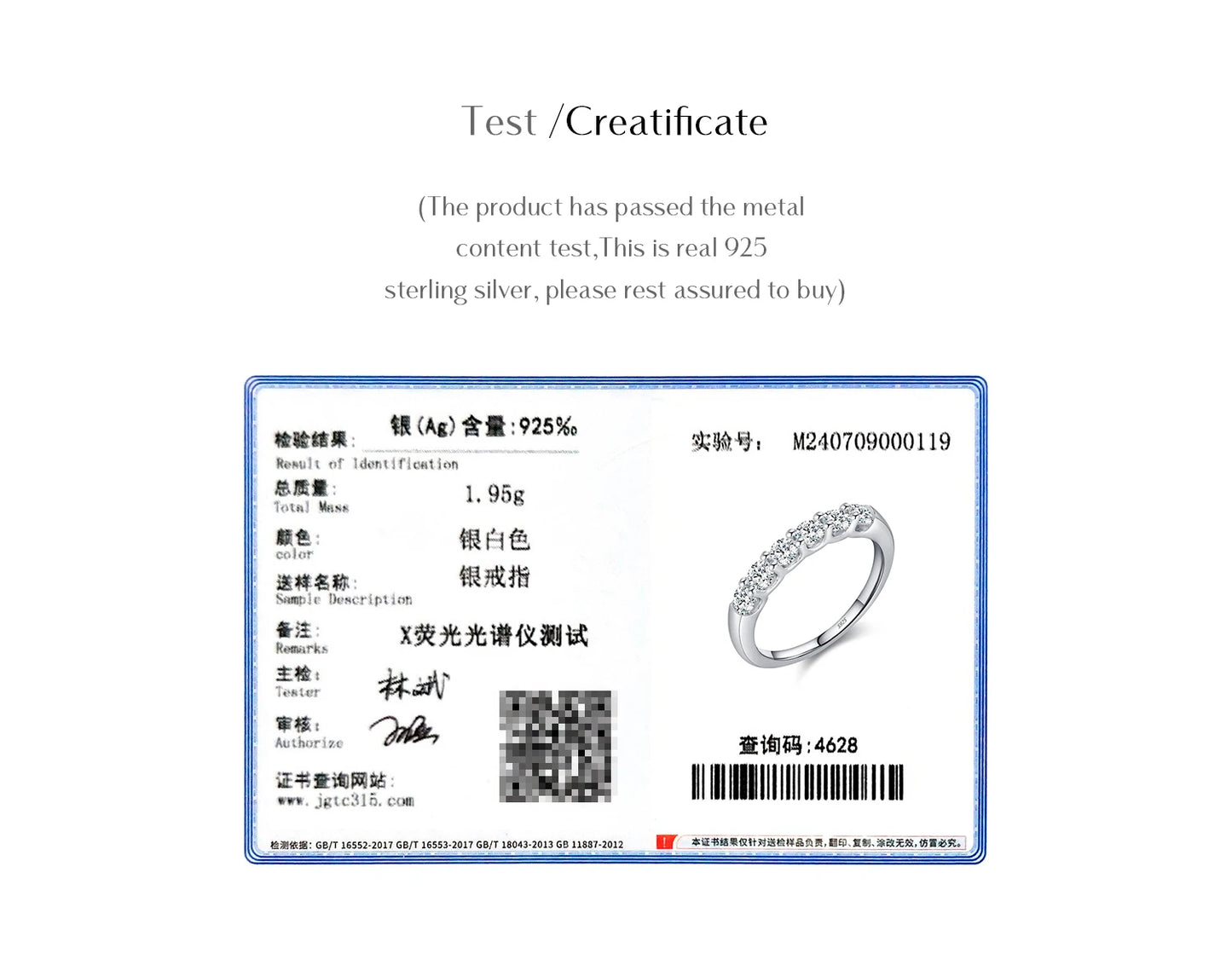 MODIAN D Color VVS1 EX Round Moissanite Ring 925 Sterling Silver Eternity Bands Rings Women Wedding Engagement Luxury Jewelry