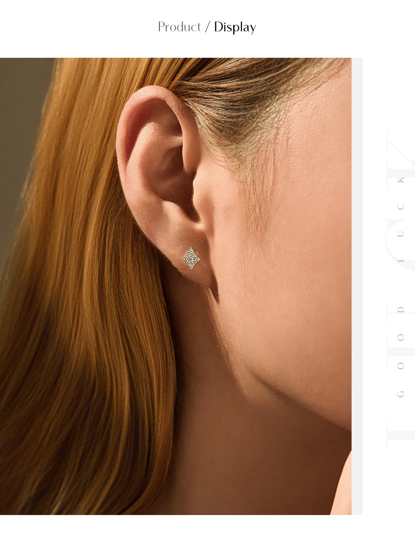 MODIAN Sparkling Rhombus Moissanite Ear Studs 925 Sterling Silver Trendy Stackable Stud Earrings For Women Daily OL Fine Jewelry