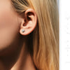 MODIAN Moissanite D Color Stud Earrings Hearts Cut Lab Created Diamond 925 Sterling Silver Romantic Earrings For Women Jewelry