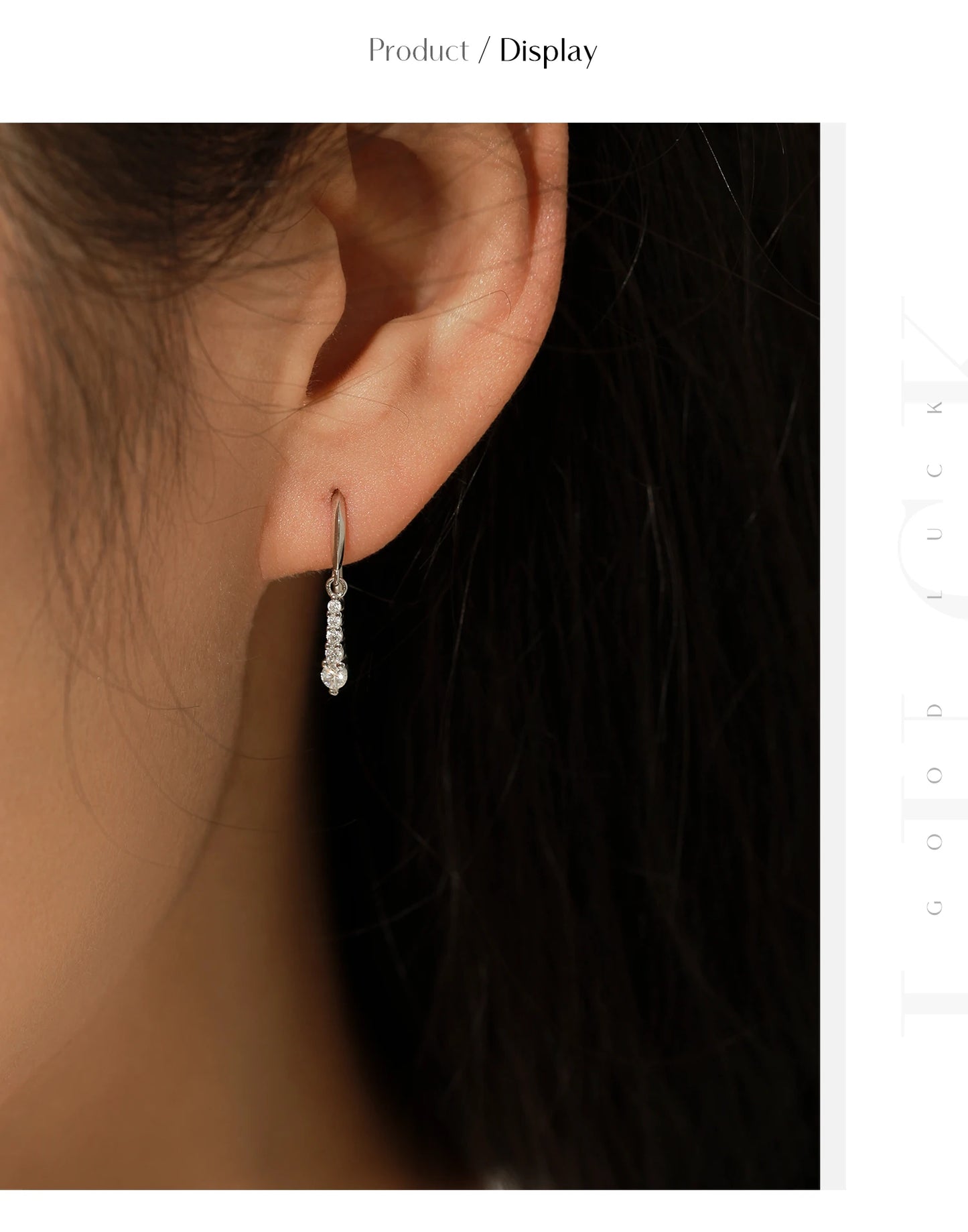 MODIAN D Color Moissanite Dangle Dangle 925 Sterling Silver Fashion Dazzling Fashion Water Drop Earrings For Women Fine Jewelry