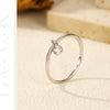 MODIAN D Color Round Moissanite Ring 925 Sterling Silver Small Charms Sparkling Finger Rings For Women Wedding Jewelry Gift