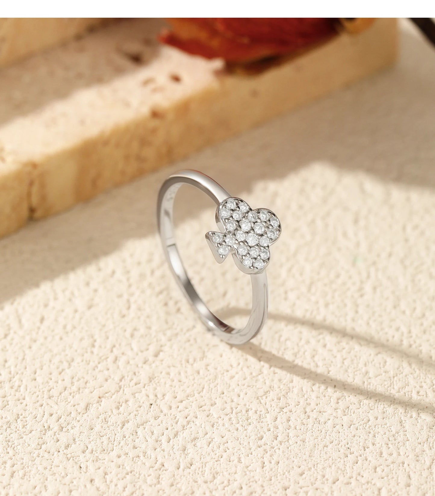 MODIAN Moissanite Ear Studs 925 Sterling Silver Original Design Clubs Rings Bracelet For Women Fine Jewelry Sets