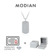 MODIAN D Color Moissanite Rectangle Brand Necklace 925 Sterling Silver Trendy Stackable Pendant Necklaces For Women Fine Jewelry