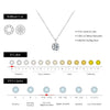 MODIAN 1CT Prong Setting Moissanite Necklace D color VVS1 Lab Diamond Pendant For Women 925 Sterling Silver Wedding Jewelry
